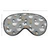 No Pressure Sleep Masks White Black Gooses Breathable Travel Eye Cover Soft Eyeshade Comfortable Blackout Eye Mask view 2