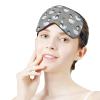 No Pressure Sleep Masks White Black Gooses Breathable Travel Eye Cover Soft Eyeshade Comfortable Blackout Eye Mask view 4