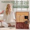 Tuning Forks for Healing Set, Including 128Hz, 136.1Hz, 256Hz, 384Hz Unweighted and Weighted Tuning Fork Activator, Medical Sound Healing Instruments for Chakra, Yoga, Meditation view 2