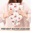 1 L Hot Water Bottle Santa Claus Face Snowflake Hot Water Bottle with Cover Soft Velvet Leak Proof Screw Plug Best for Winter Sports Outdoors view 4
