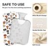1 L Hot Water Bottle Dog Hot Water Bottle with Cover Soft Velvet Leak Proof Screw Plug Best for Winter Sports Outdoors view 3