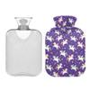 1 L Hot Water Bottle Unicorn Hot Water Bottle with Cover Soft Velvet Leak Proof Screw Plug Best for Winter Sports Outdoors view 2