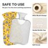 1 L Hot Water Bottle Koala Footprint Hot Water Bottle with Cover Soft Velvet Leak Proof Screw Plug Best for Winter Sports Outdoors view 3
