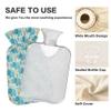 1 L Hot Water Bottle Elephant Hot Water Bottle with Cover Soft Velvet Leak Proof Screw Plug Best for Winter Sports Outdoors view 3