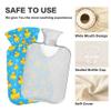 2 L Hot Water Bottle Duck Bubbles Hot Water Bottle with Cover Soft Velvet Leak Proof Screw Plug Best for Winter Sports Outdoors view 3