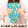 2 L Hot Water Bottle Duck Bubbles Hot Water Bottle with Cover Soft Velvet Leak Proof Screw Plug Best for Winter Sports Outdoors view 4