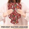 1 L Hot Water Bottle Penguin Christmas Tree Hot Water Bottle with Cover Soft Velvet Leak Proof Screw Plug Best for Winter Sports Outdoors view 4