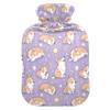 1 L Hot Water Bottle Cute Puppy Hot Water Bottle with Cover Soft Velvet Leak Proof Screw Plug Best for Winter Sports Outdoors view 1