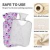 2 L Hot Water Bottle Cherry Skull Hot Water Bottle with Cover Soft Velvet Leak Proof Screw Plug Best for Winter Sports Outdoors view 3