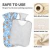 1 L Hot Water Bottle Gingerbread Man Hot Water Bottle with Cover Soft Velvet Leak Proof Screw Plug Best for Winter Sports Outdoors view 3