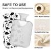 1 L Hot Water Bottle Dinosaur Hot Water Bottle with Cover Soft Velvet Leak Proof Screw Plug Best for Winter Sports Outdoors view 3
