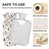 2 L Hot Water Bottle Penguin Rainbow Tree Hot Water Bottle with Cover Soft Velvet Leak Proof Screw Plug Best for Winter Sports Outdoors view 3