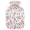 1 L Hot Water Bottle Gift Christmas Santa Claus Snowman Hot Water Bottle with Cover Soft Velvet Leak Proof Screw Plug Best for Winter Sports Outdoors view 1