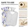 1 L Hot Water Bottle Penguins Hot Water Bottle with Cover Soft Velvet Leak Proof Screw Plug Best for Winter Sports Outdoors view 3