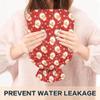 1 L Hot Water Bottle Santa Claus Snowflakes Hot Water Bottle with Cover Soft Velvet Leak Proof Screw Plug Best for Winter Sports Outdoors view 4