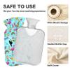 1 L Hot Water Bottle Flamingo Beasts Hot Water Bottle with Cover Soft Velvet Leak Proof Screw Plug Best for Winter Sports Outdoors view 3