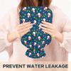 1 L Hot Water Bottle Snowman Snowflakes Gift Hot Water Bottle with Cover Soft Velvet Leak Proof Screw Plug Best for Winter Sports Outdoors view 4