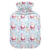 1 L Hot Water Bottle Santa Claus Tree Deer Hot Water Bottle with Cover Soft Velvet Leak Proof Screw Plug Best for Winter Sports Outdoors view 1
