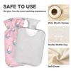 1 L Hot Water Bottle Cute Unicorn Hot Water Bottle with Cover Soft Velvet Leak Proof Screw Plug Best for Winter Sports Outdoors view 3