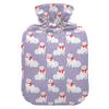 1 L Hot Water Bottle Cat Hot Water Bottle with Cover Soft Velvet Leak Proof Screw Plug Best for Winter Sports Outdoors view 1