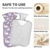 1 L Hot Water Bottle Cat Hot Water Bottle with Cover Soft Velvet Leak Proof Screw Plug Best for Winter Sports Outdoors view 3