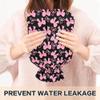 2 L Hot Water Bottle Pink Bow Hot Water Bottle with Cover Soft Velvet Leak Proof Screw Plug Best for Winter Sports Outdoors view 4
