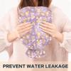 1 L Hot Water Bottle Gingerbread Man Snowflake House Hot Water Bottle with Cover Soft Velvet Leak Proof Screw Plug Best for Winter Sports Outdoors view 4