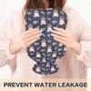 1 L Hot Water Bottle Pig Fish Bone Hot Water Bottle with Cover Soft Velvet Leak Proof Screw Plug Best for Winter Sports Outdoors view 4