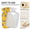1 L Hot Water Bottle Shark Heart Hot Water Bottle with Cover Soft Velvet Leak Proof Screw Plug Best for Winter Sports Outdoors view 3