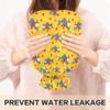 1 L Hot Water Bottle Shark Heart Hot Water Bottle with Cover Soft Velvet Leak Proof Screw Plug Best for Winter Sports Outdoors view 4