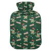 1 L Hot Water Bottle Crocodile Basketball Hot Water Bottle with Cover Soft Velvet Leak Proof Screw Plug Best for Winter Sports Outdoors