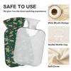 1 L Hot Water Bottle Crocodile Basketball Hot Water Bottle with Cover Soft Velvet Leak Proof Screw Plug Best for Winter Sports Outdoors view 3