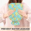 2 L Hot Water Bottle Yellow Duck Pink Bow Hot Water Bottle with Cover Soft Velvet Leak Proof Screw Plug Best for Winter Sports Outdoors view 4