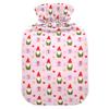 2 L Hot Water Bottle Gnomes Star Gift Hot Water Bottle with Cover Soft Velvet Leak Proof Screw Plug Best for Winter Sports Outdoors view 1