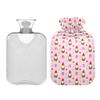 2 L Hot Water Bottle Gnomes Star Gift Hot Water Bottle with Cover Soft Velvet Leak Proof Screw Plug Best for Winter Sports Outdoors view 2