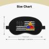 1st Armored Division America Flag Polyester Satin 3PCS Blackout Sleep Mask Adjustable Strap Men Women Comfortable Eyeshade Night Travel5 view 4