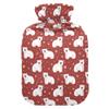 2 L Hot Water Bottle Polar Bear Hot Water Bottle with Cover Soft Velvet Leak Proof Screw Plug Best for Winter Sports Outdoors view 1