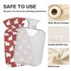 2 L Hot Water Bottle Polar Bear Hot Water Bottle with Cover Soft Velvet Leak Proof Screw Plug Best for Winter Sports Outdoors view 3
