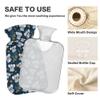 1 L Hot Water Bottle Cute Koala Leaf Hot Water Bottle with Cover Soft Velvet Leak Proof Screw Plug Best for Winter Sports Outdoors view 3