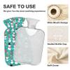 1 L Hot Water Bottle Christmas Snowmen Hot Water Bottle with Cover Soft Velvet Leak Proof Screw Plug Best for Winter Sports Outdoors view 3