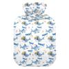 2 L Hot Water Bottle Blue Shark Hot Water Bottle with Cover Soft Velvet Leak Proof Screw Plug Best for Winter Sports Outdoors view 1