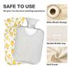 1 L Hot Water Bottle Chick Flowers Hot Water Bottle with Cover Soft Velvet Leak Proof Screw Plug Best for Winter Sports Outdoors view 3