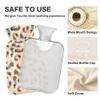 1 L Hot Water Bottle Cute Dachshund Hot Water Bottle with Cover Soft Velvet Leak Proof Screw Plug Best for Winter Sports Outdoors view 3