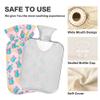 1 L Hot Water Bottle Cute Teddy Bear Hot Water Bottle with Cover Soft Velvet Leak Proof Screw Plug Best for Winter Sports Outdoors view 3