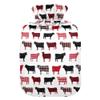 1 L Hot Water Bottle Cow Plaid Hot Water Bottle with Cover Soft Velvet Leak Proof Screw Plug Best for Winter Sports Outdoors view 1