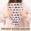 1 L Hot Water Bottle Cow Plaid Hot Water Bottle with Cover Soft Velvet Leak Proof Screw Plug Best for Winter Sports Outdoors view 4