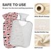 1 L Hot Water Bottle Panda Ballet Dancer Hot Water Bottle with Cover Soft Velvet Leak Proof Screw Plug Best for Winter Sports Outdoors view 3