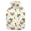 1 L Hot Water Bottle Sloth Pineapple Hot Water Bottle with Cover Soft Velvet Leak Proof Screw Plug Best for Winter Sports Outdoors view 1