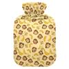 1 L Hot Water Bottle Cute Monkey Hot Water Bottle with Cover Soft Velvet Leak Proof Screw Plug Best for Winter Sports Outdoors view 1