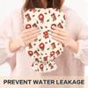 2 L Hot Water Bottle Little Bear Rose Hot Water Bottle with Cover Soft Velvet Leak Proof Screw Plug Best for Winter Sports Outdoors view 4
